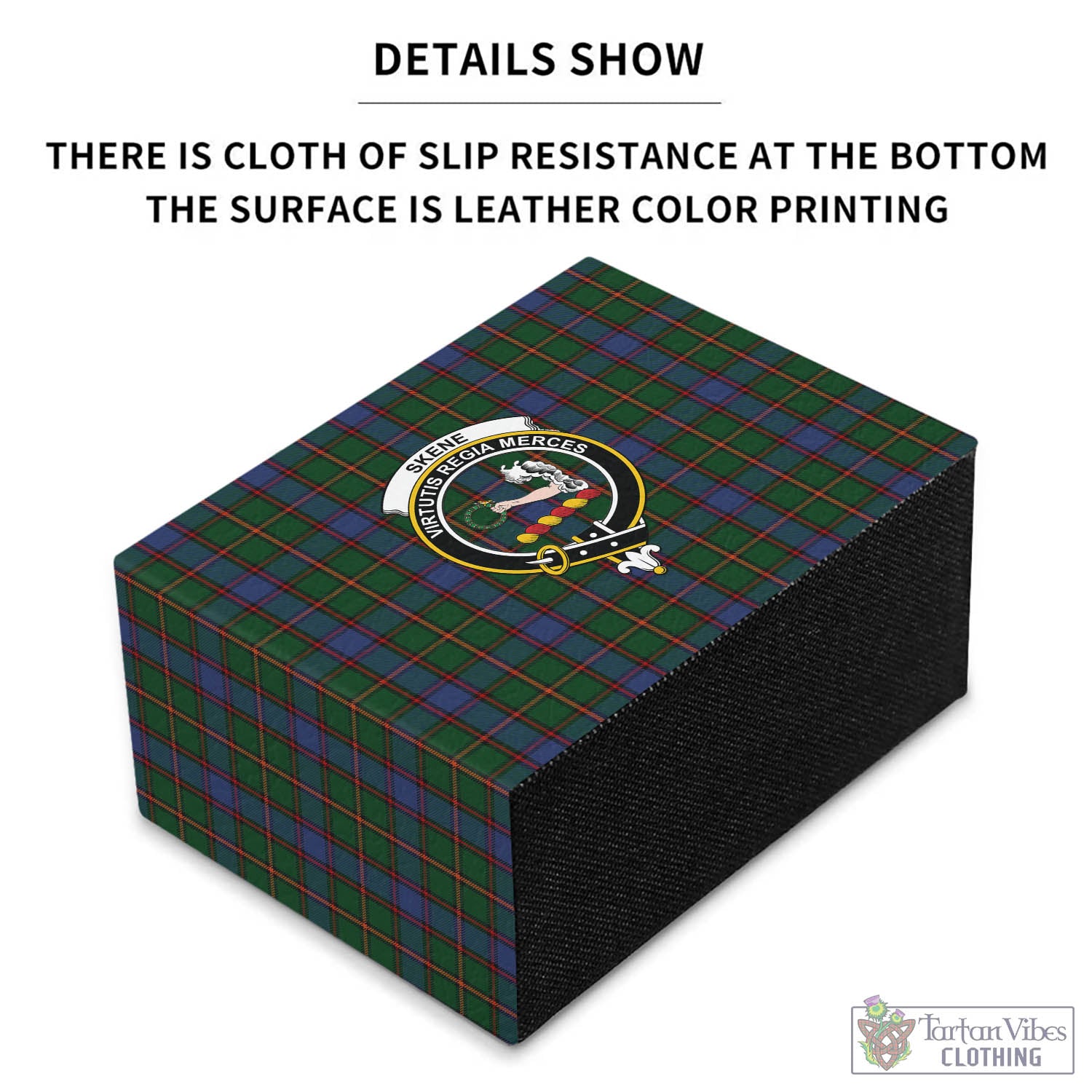 Tartan Vibes Clothing Skene Tartan Pen Holder with Family Crest