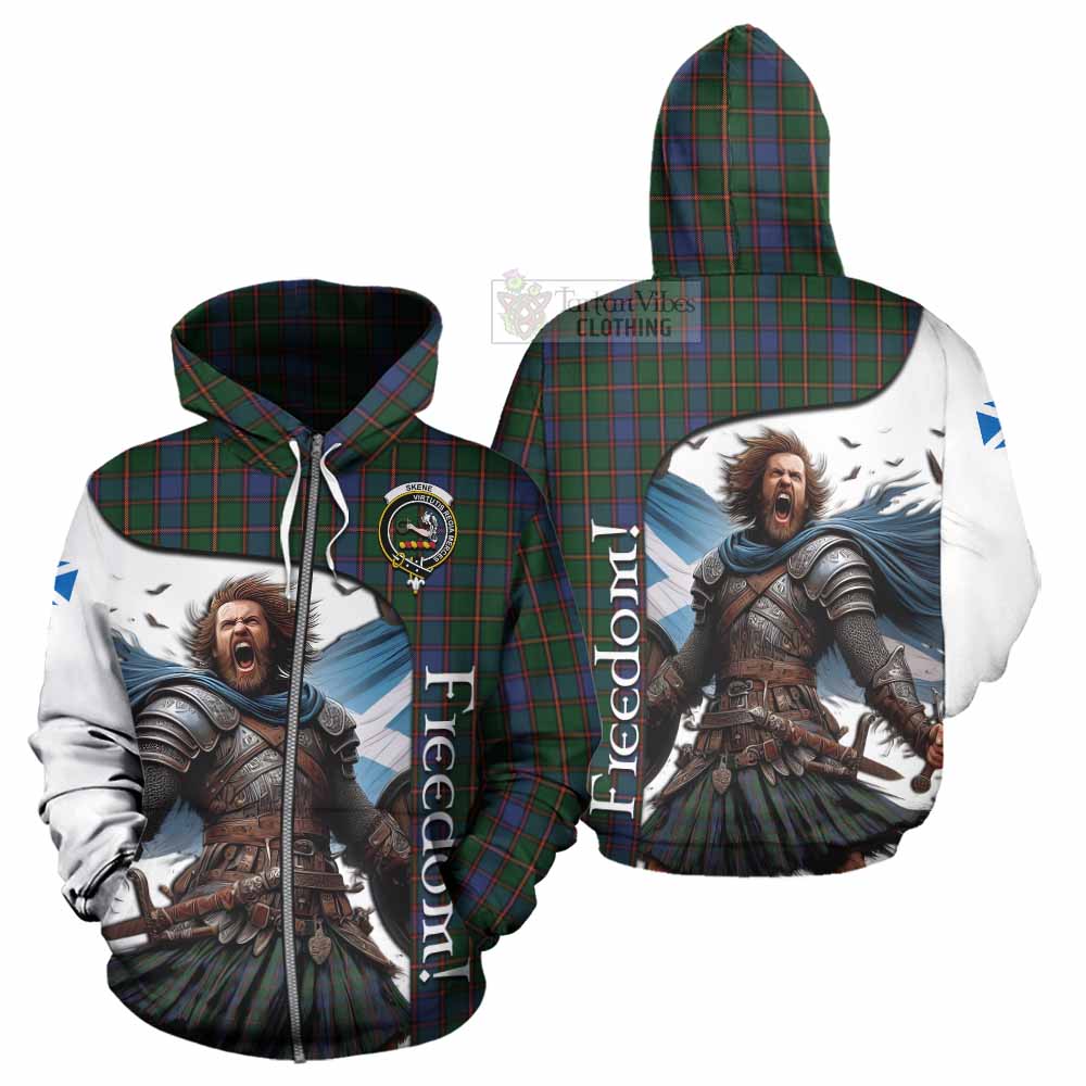 Tartan Vibes Clothing Skene Crest Tartan Hoodie Inspired by the Freedom of Scottish Warrior
