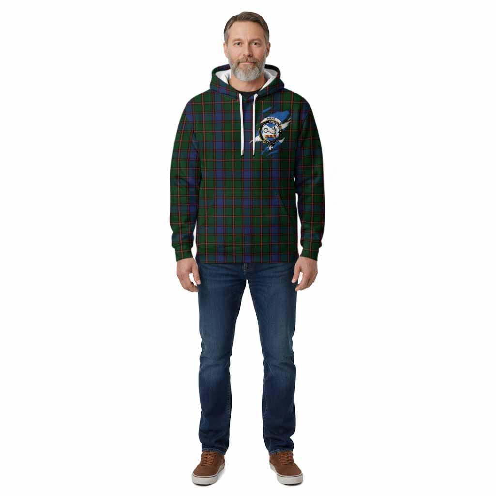 Skene Clan Crest In Me Tartan Cotton Hoodie Scotland Flag Style