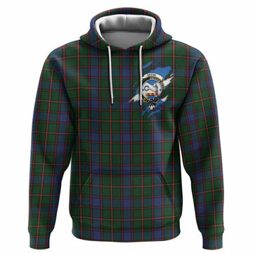 Skene Clan Crest In Me Tartan Hoodie Scotland Flag Style