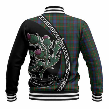 Skene Family Crest Tartan Baseball Jacket Alba Thistle Inspired