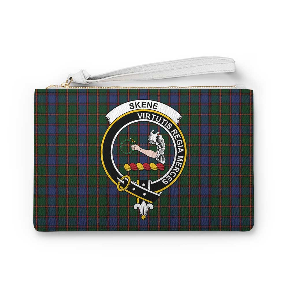 Tartan Vibes Clothing Skene Family Crest Tartan Clutch Bag
