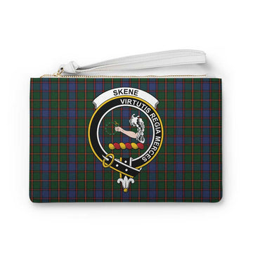 Tartan Vibes Clothing Skene Family Crest Tartan Clutch Bag