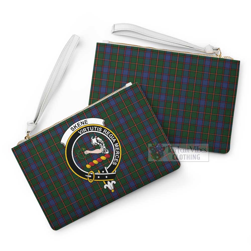 Tartan Vibes Clothing Skene Family Crest Tartan Clutch Bag
