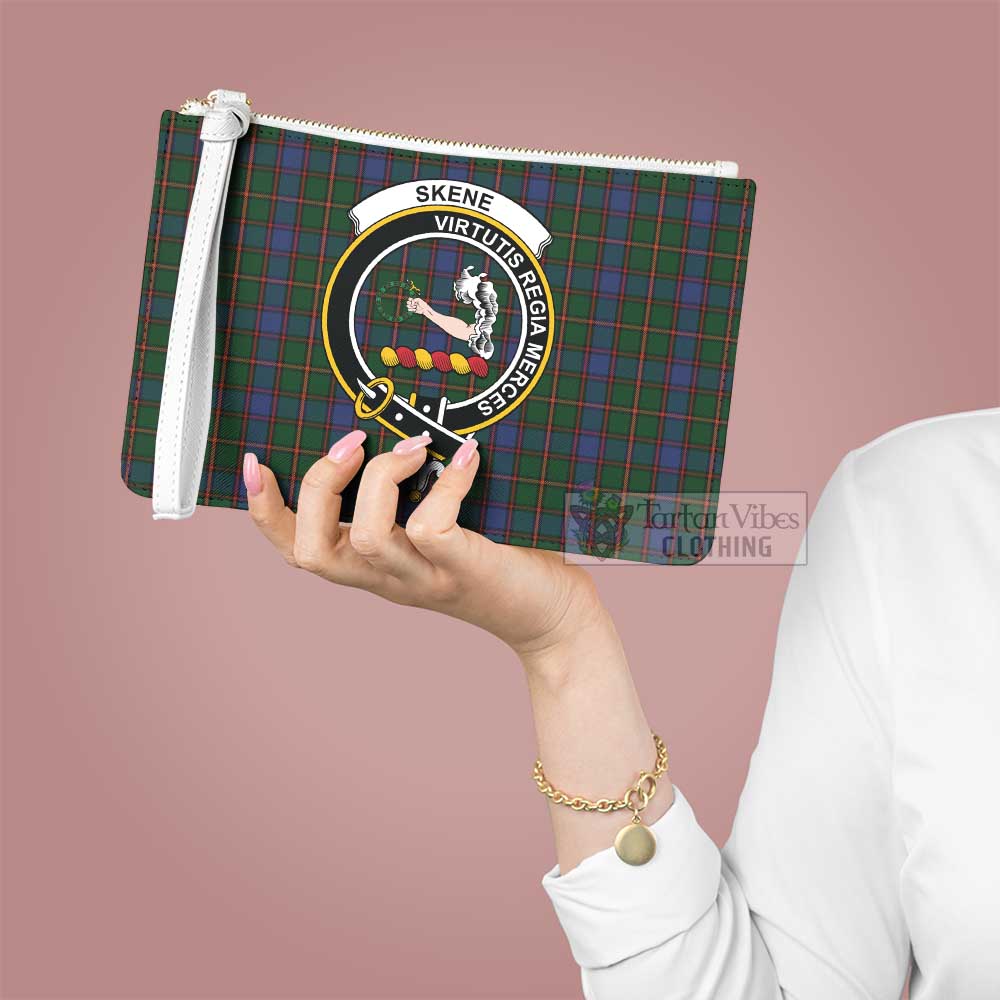 Tartan Vibes Clothing Skene Family Crest Tartan Clutch Bag