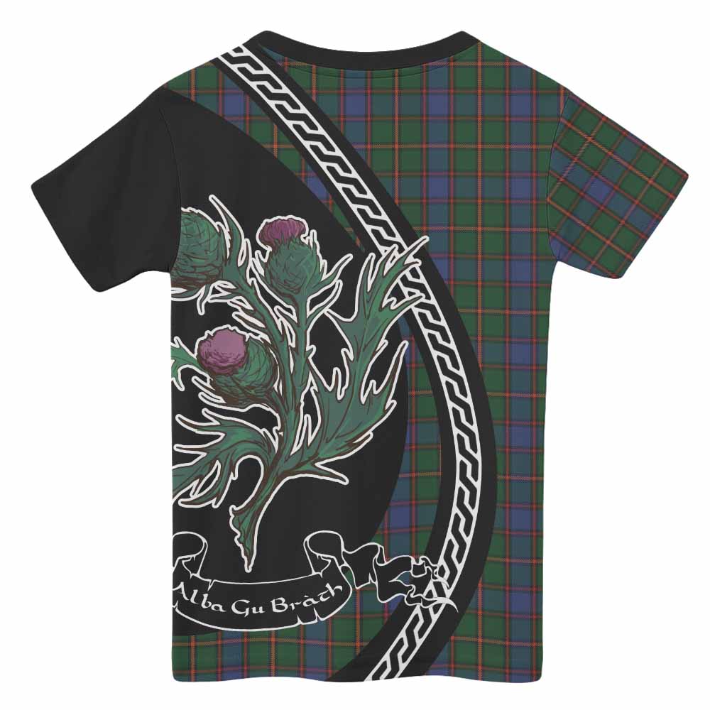 Skene Family Crest Tartan Kid T-shirt Alba Thistle Inspired - Tartan Vibes Clothing