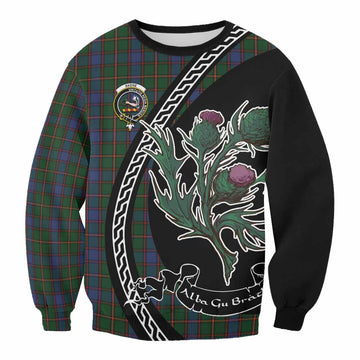 Skene Family Crest Tartan Sweatshirt Alba Thistle Inspired - Tartan Vibes Clothing