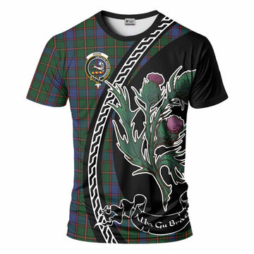 Skene Family Crest Tartan T-Shirt Alba Thistle Inspired - Tartan Vibes Clothing