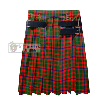 Skene Modern Tartan Men's Pleated Skirt - Fashion Casual Retro Scottish Kilt Style