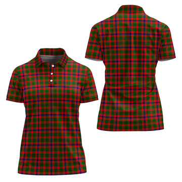 Skene Modern Tartan Polo Shirt For Women