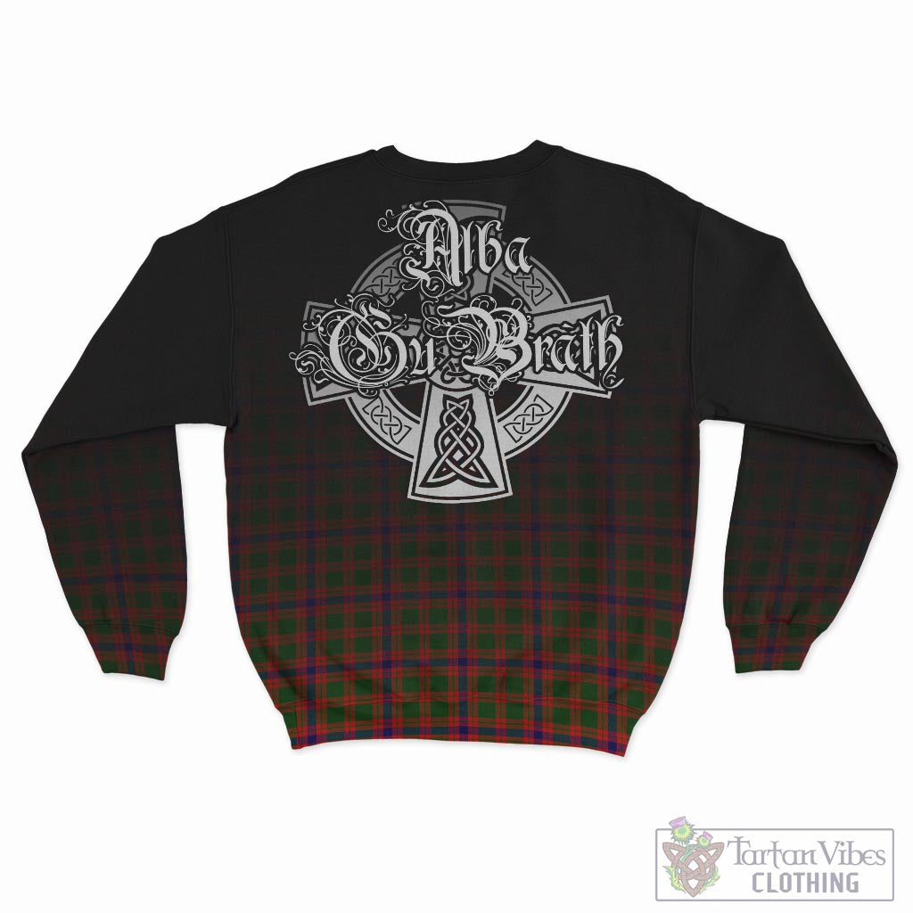 Tartan Vibes Clothing Skene Modern Tartan Sweatshirt Featuring Alba Gu Brath Family Crest Celtic Inspired