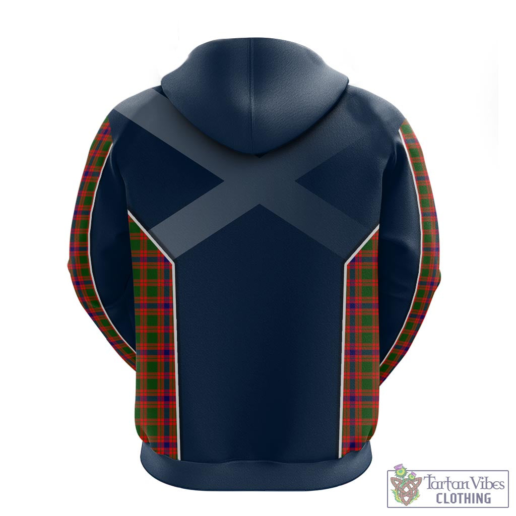 Tartan Vibes Clothing Skene Modern Tartan Hoodie with Family Crest and Lion Rampant Vibes Sport Style