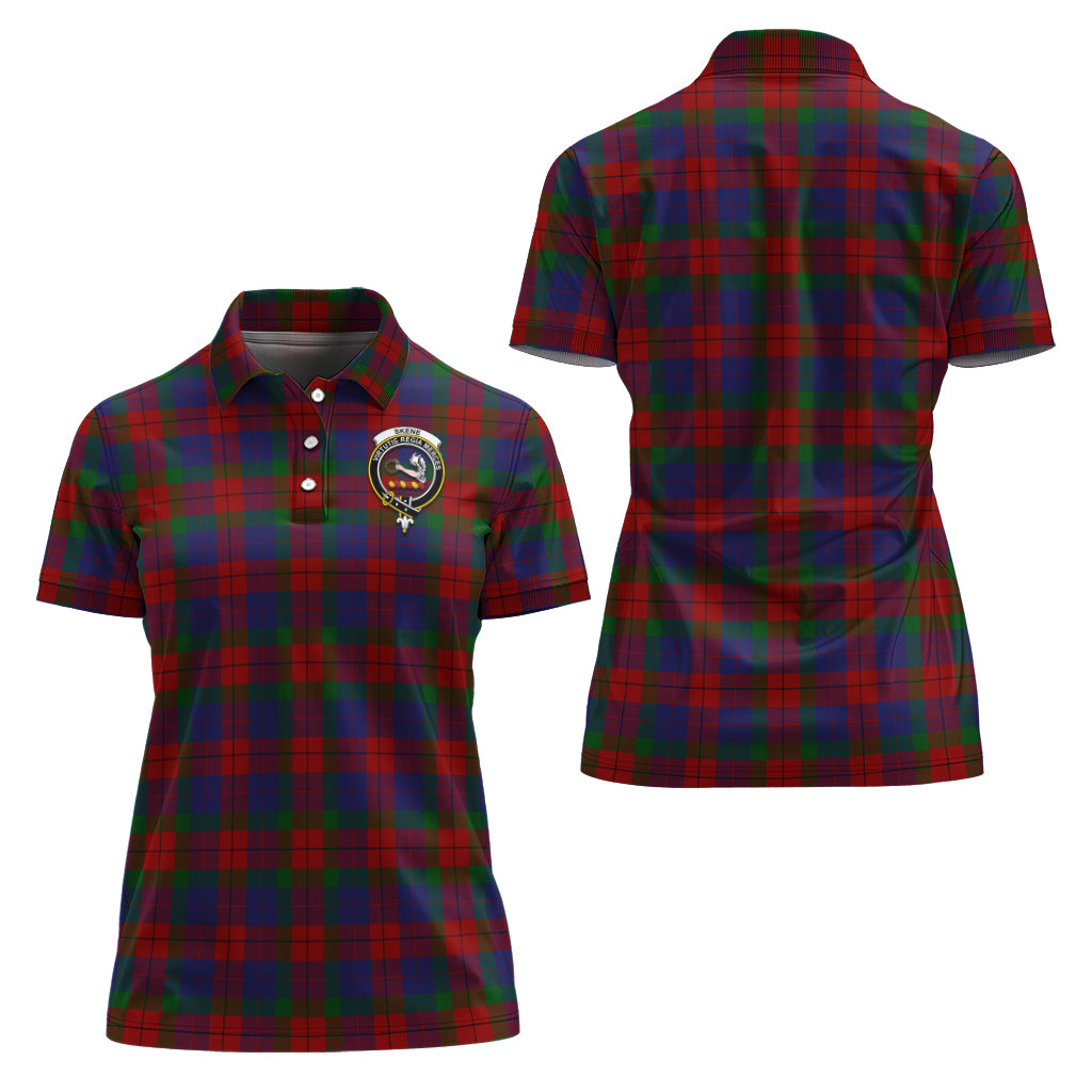 skene-of-cromar-tartan-polo-shirt-with-family-crest-for-women
