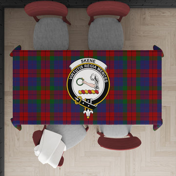 Skene of Cromar Tatan Tablecloth with Family Crest
