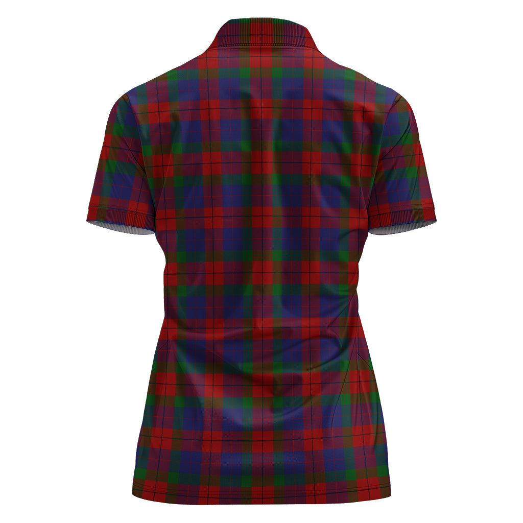 skene-of-cromar-tartan-polo-shirt-with-family-crest-for-women