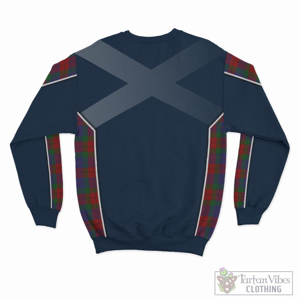 Tartan Vibes Clothing Skene of Cromar Tartan Sweatshirt with Family Crest and Scottish Thistle Vibes Sport Style