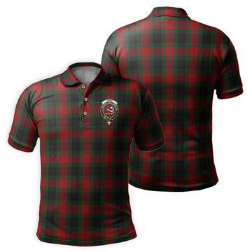 Skene of Cromar Black Tartan Men's Polo Shirt with Family Crest