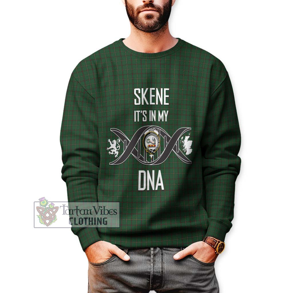 Skene or Tribe of Mar Tartan Sweatshirt with Family Crest DNA In Me Style Unisex - Tartanvibesclothing Shop