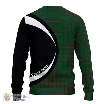 Skene or Tribe of Mar Tartan Knitted Sweater with Family Crest Circle Style - Tartan Vibes Clothing