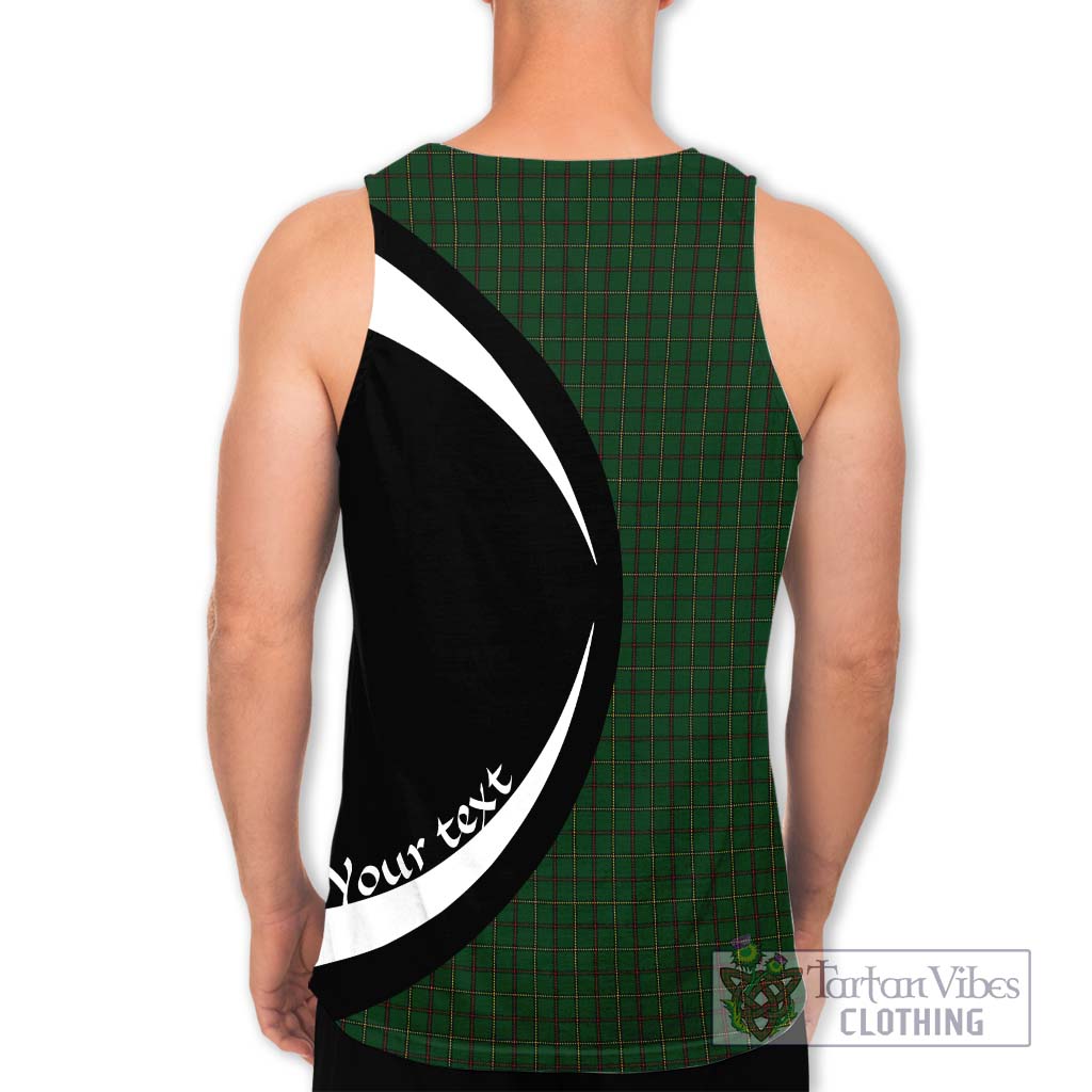 Skene or Tribe of Mar Tartan Men's Tank Top with Family Crest Circle Style - Tartan Vibes Clothing