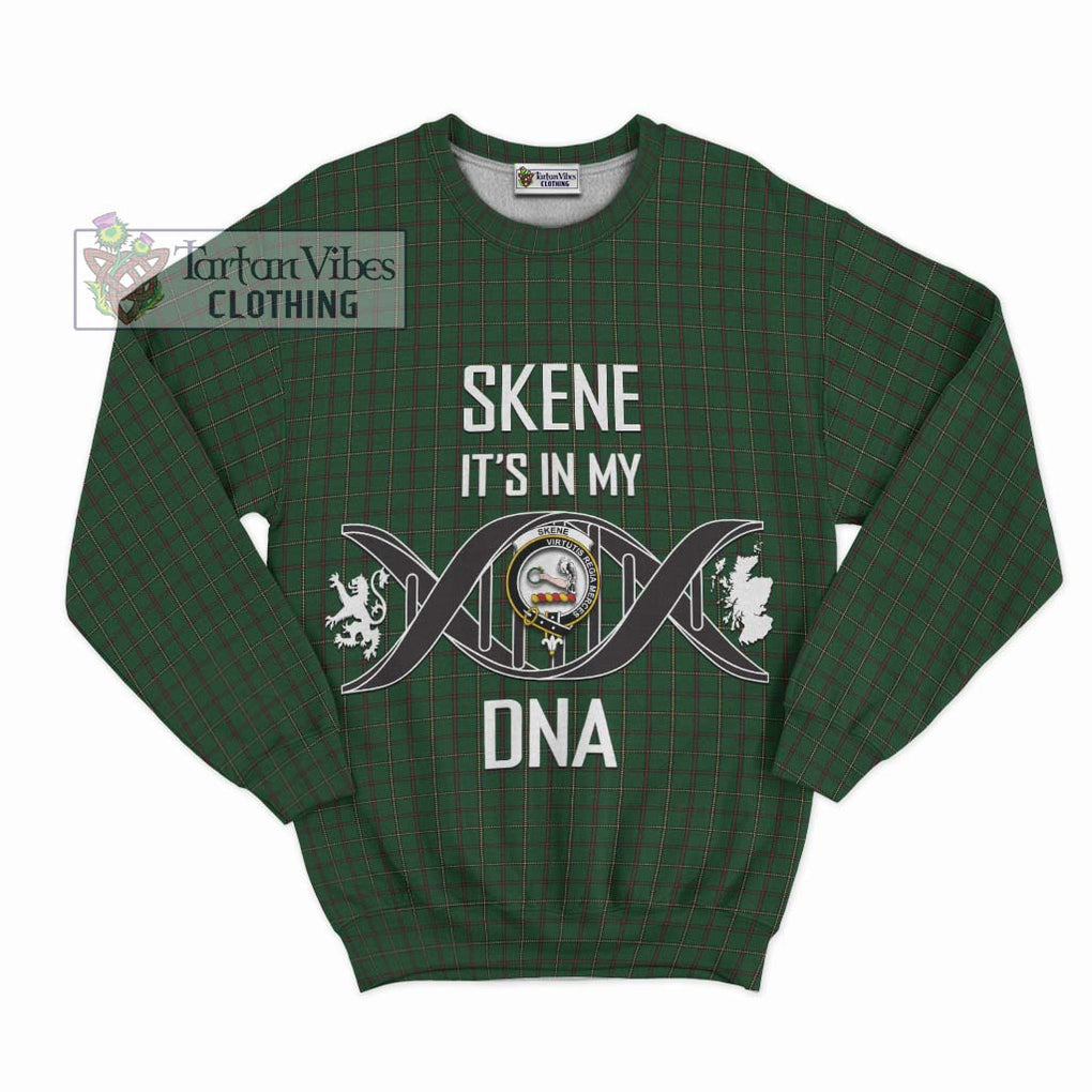 Skene or Tribe of Mar Tartan Sweatshirt with Family Crest DNA In Me Style - Tartanvibesclothing Shop