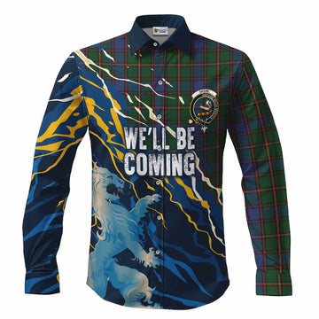 Skene Scotland Tartan Long Sleeve Button Shirts WC2026 Football - We'll Be Coming
