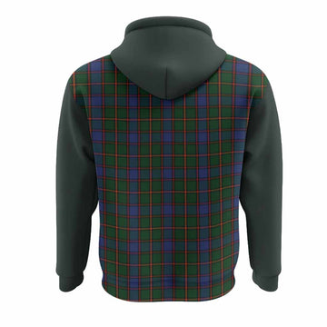 Skene Tartan Accent Hoodie with Family Crest