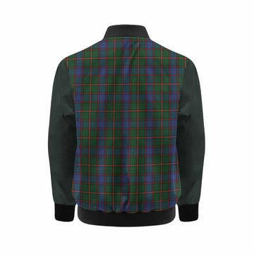 Skene Tartan Accent Kid Bomber Jacket with Family Crest