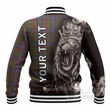 Skene Tartan Baseball Jacket Roaring Lion Heritage