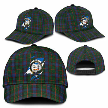 Skene Tartan Classic Cap with Family Crest In Me Style