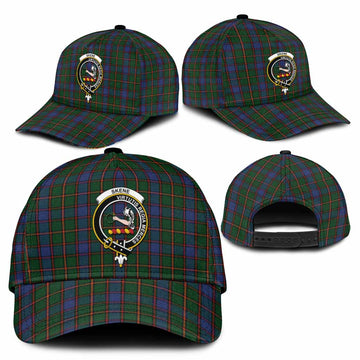 Skene Tartan Classic Cap with Family Crest
