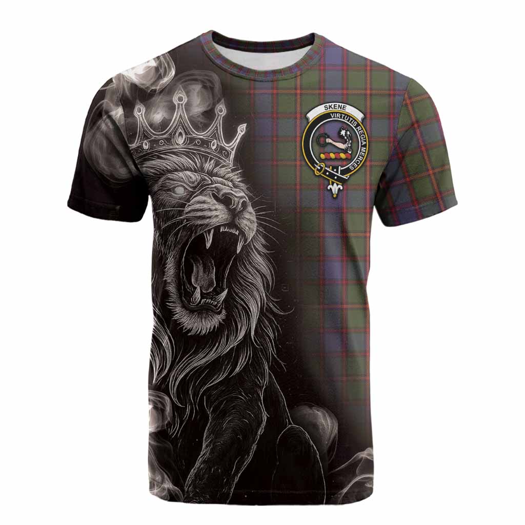 Skene Tartan Cotton T-shirt Roaring Lion Heritage