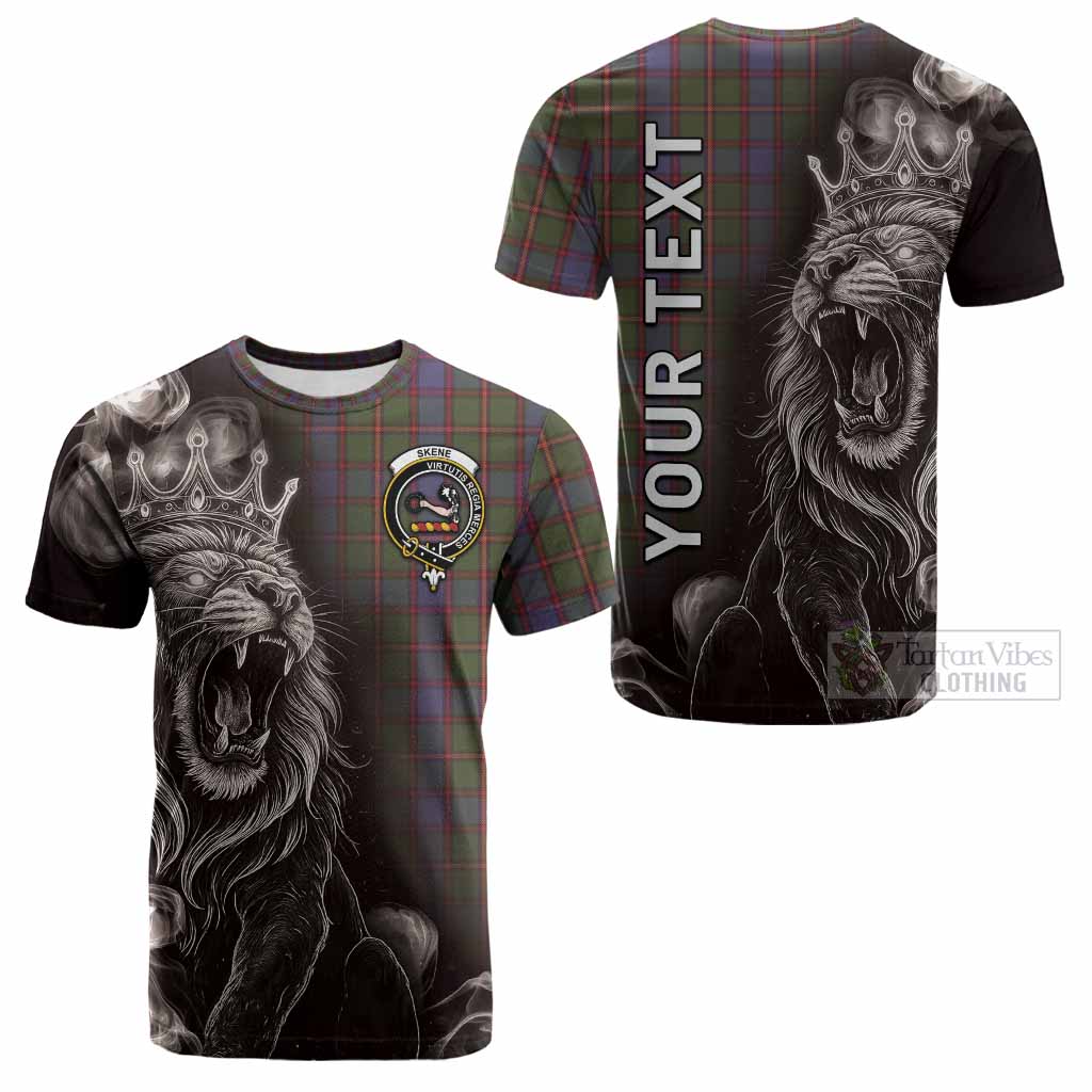 Skene Tartan Cotton T-shirt Roaring Lion Heritage