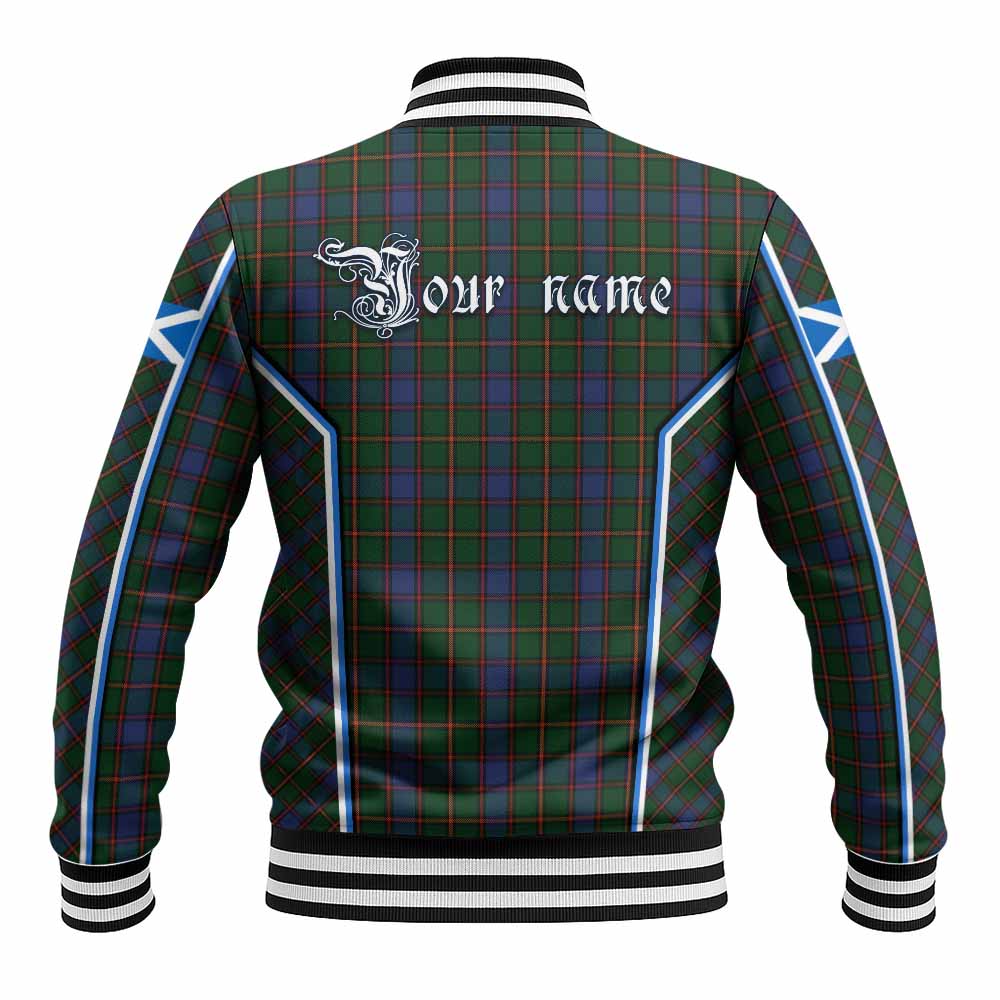Skene Tartan Crest Baseball Jacket Scotland Coat of Arm Flag Style - Tartan Vibes Clothing