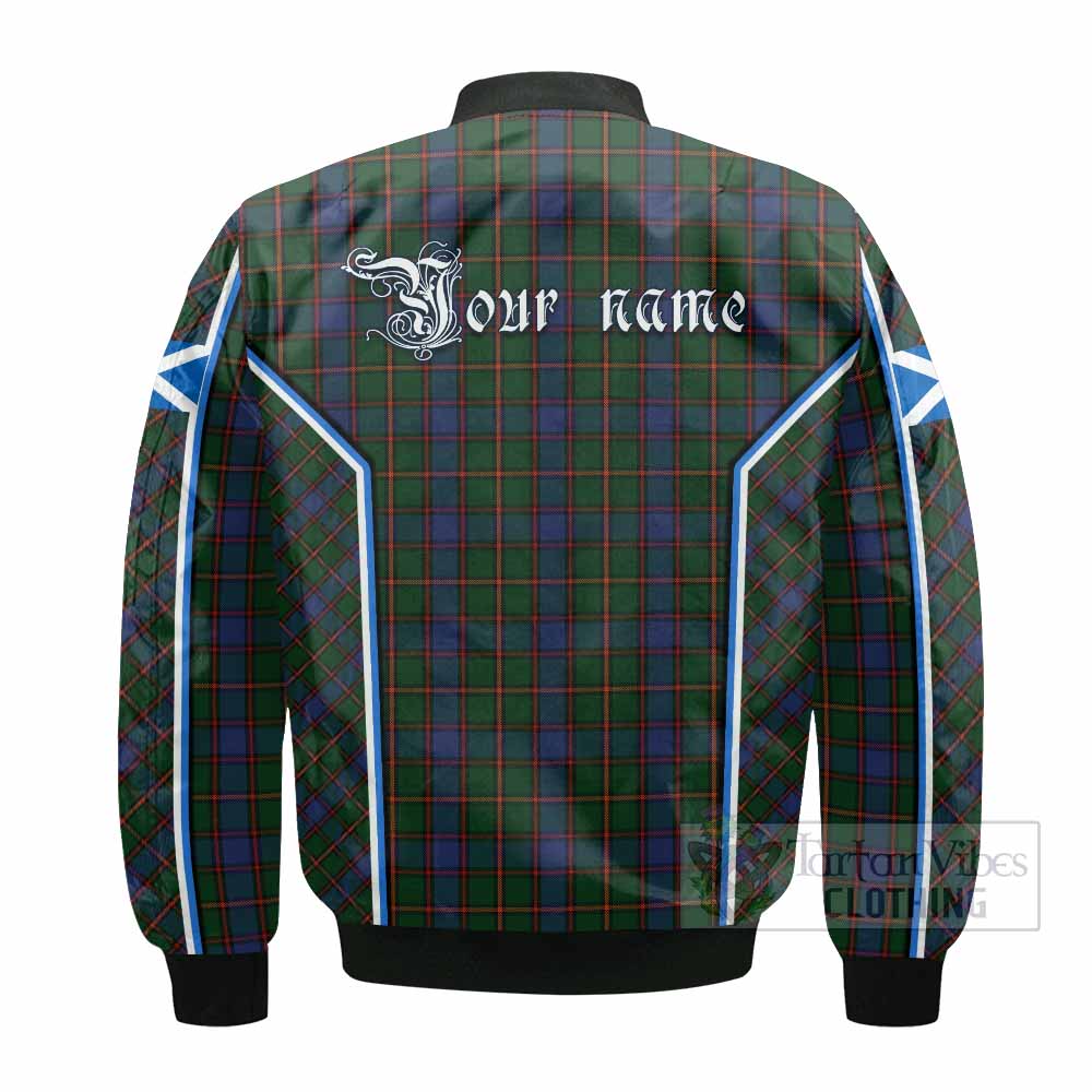 Skene Tartan Crest Bomber Jacket Scotland Coat of Arm Flag Style - Tartan Vibes Clothing