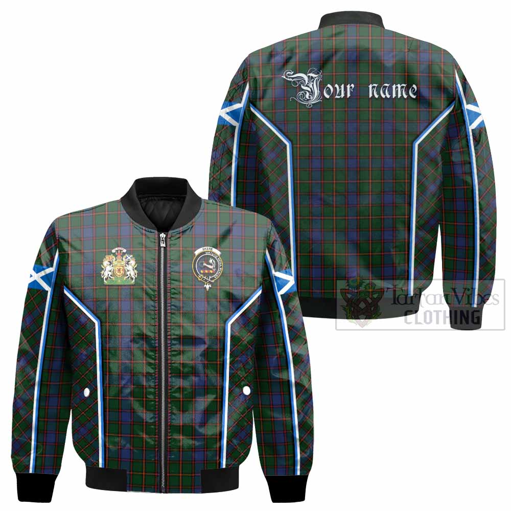Skene Tartan Crest Bomber Jacket Scotland Coat of Arm Flag Style - Tartan Vibes Clothing