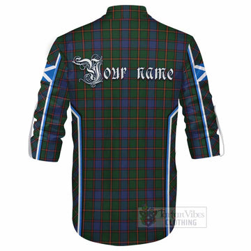 Skene Tartan Crest Ghillie Kilt Shirt Scotland Coat of Arm Flag Style