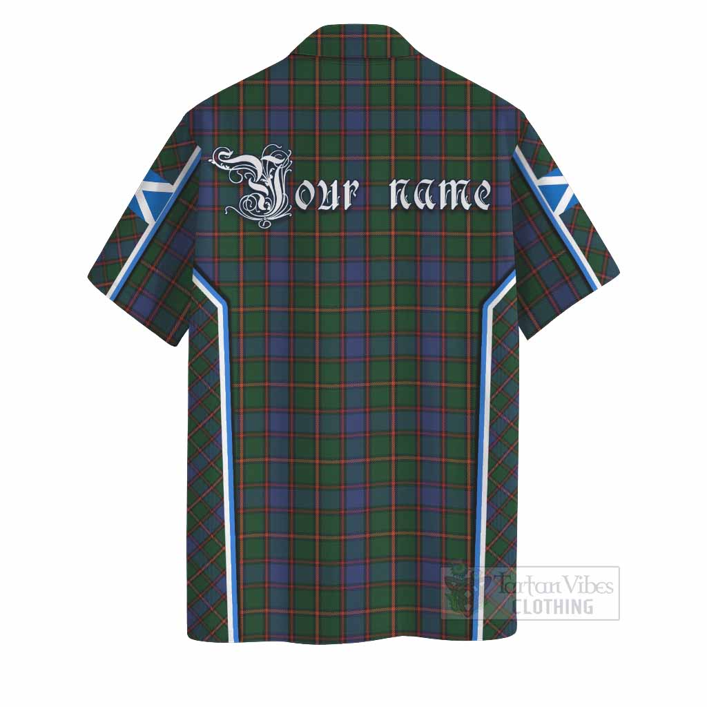 Skene Tartan Crest Hawaiian Shirt Scotland Coat of Arm Flag Style - Tartan Vibes Clothing
