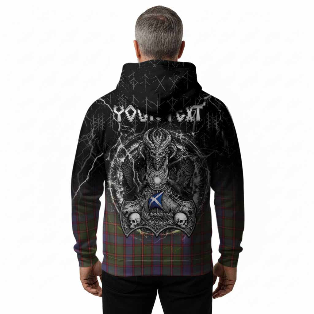 Skene Tartan Crest Hoodie Celtic Odin's Raven Legacy