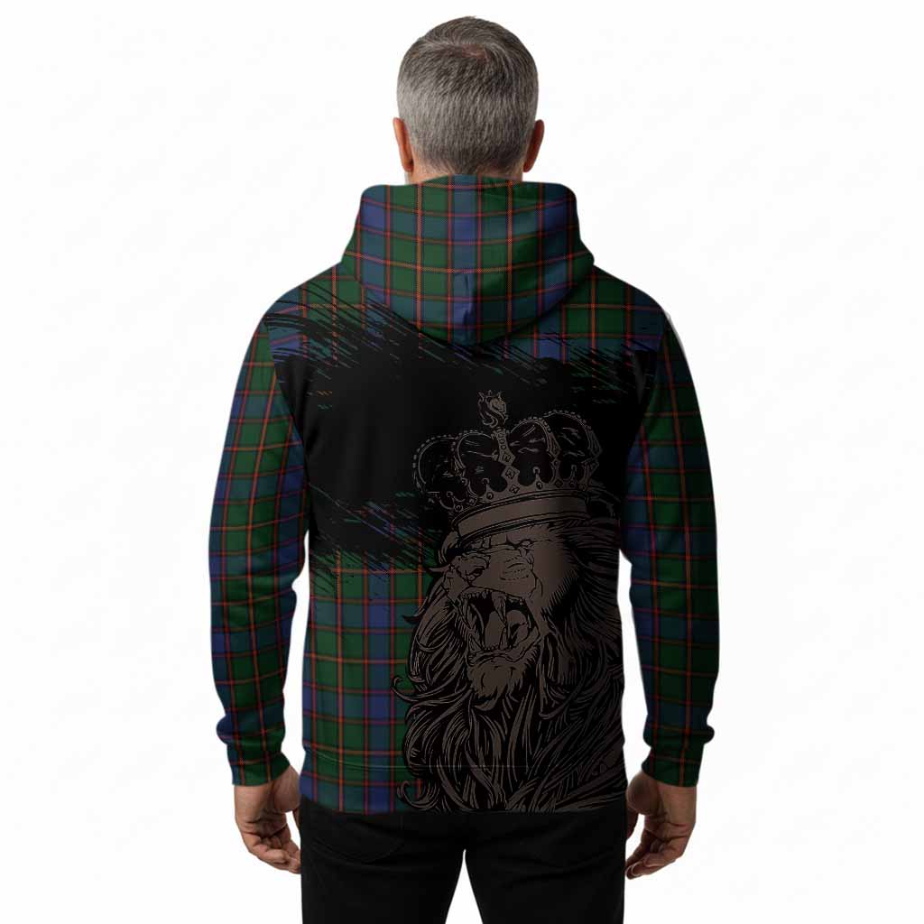 Skene Tartan Crest Hoodie Crowned Lion Heritage Style