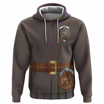 Skene Tartan Crest Hoodie Kilt Costume Style