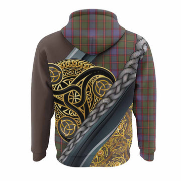 Skene Tartan Crest Hoodie Scottish Triskele Celtic