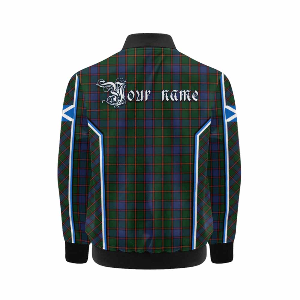 Skene Tartan Crest Kid Bomber Jacket Scotland Coat of Arm Flag Style - Tartan Vibes Clothing