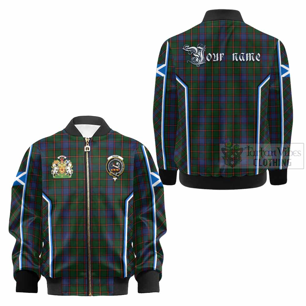 Skene Tartan Crest Kid Bomber Jacket Scotland Coat of Arm Flag Style - Tartan Vibes Clothing
