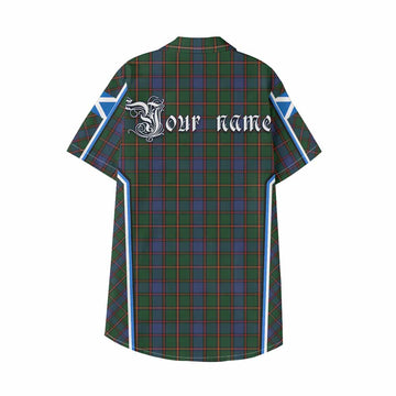 Skene Tartan Crest Kid Hawaiian Shirt Scotland Coat of Arm Flag Style - Tartan Vibes Clothing