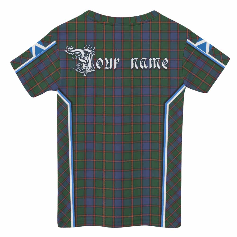 Skene Tartan Crest Kid T-shirt Scotland Coat of Arm Flag Style - Tartan Vibes Clothing