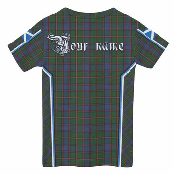 Skene Tartan Crest Kid T-shirt Scotland Coat of Arm Flag Style - Tartan Vibes Clothing