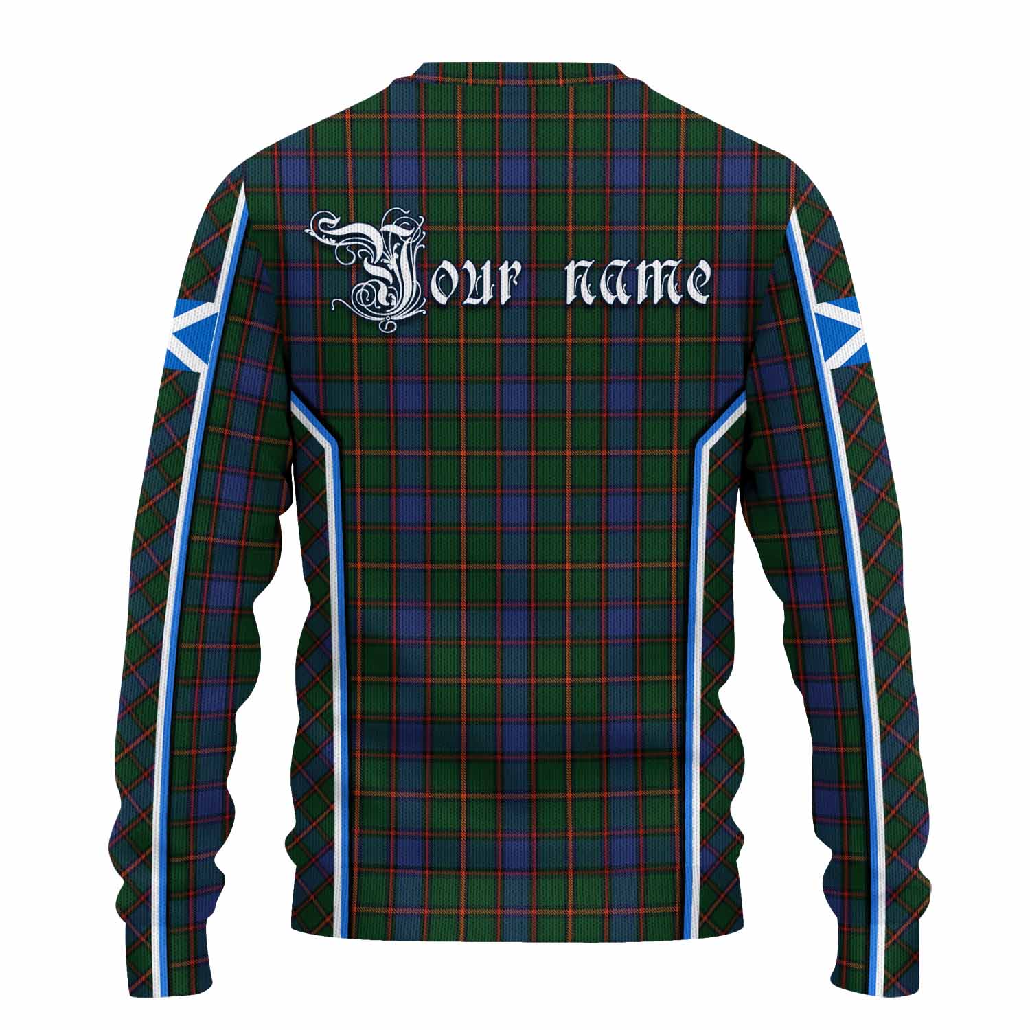 Skene Tartan Crest Knitted Sweater Scotland Coat of Arm Flag Style - Tartan Vibes Clothing