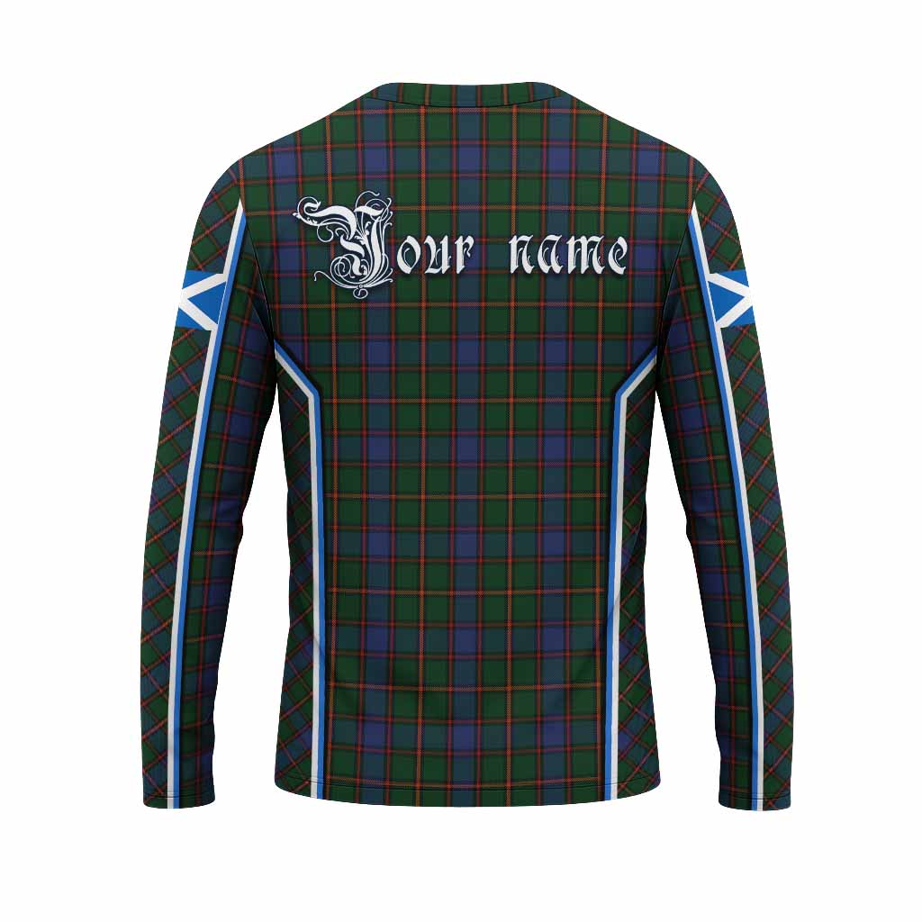 Skene Tartan Crest Long Sleeve T-Shirt Scotland Coat of Arm Flag Style - Tartan Vibes Clothing