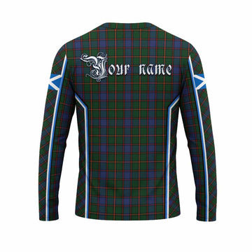 Skene Tartan Crest Long Sleeve T-Shirt Scotland Coat of Arm Flag Style - Tartan Vibes Clothing